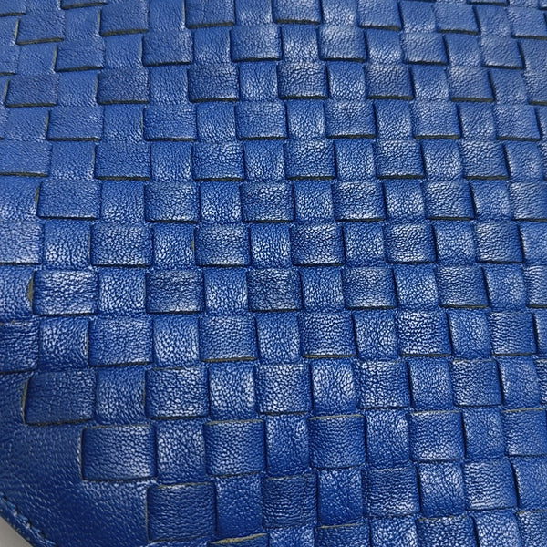 Bolso Tote de Piel de Cordero Azul