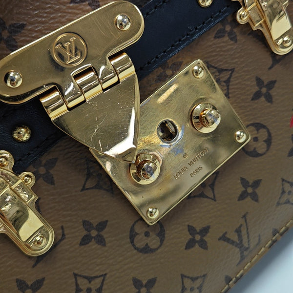 TRUNK Monogram Coated Canvas Brown