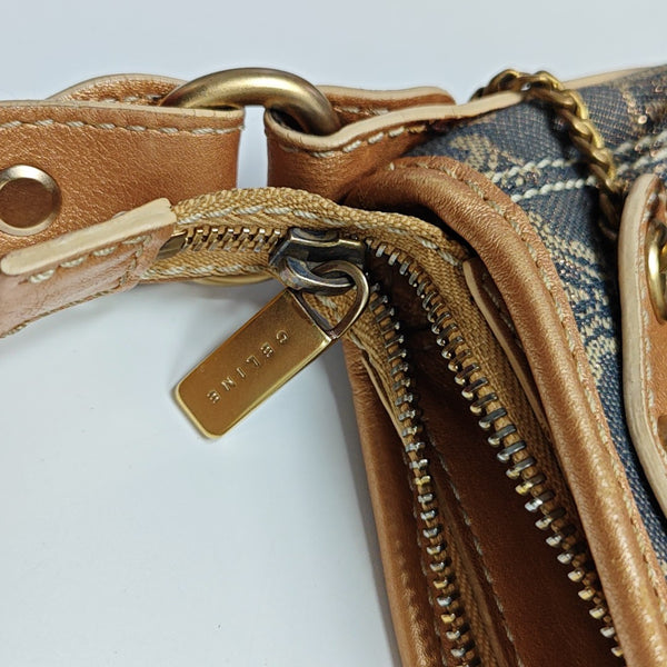 Canvas Top Handle Bag Blue