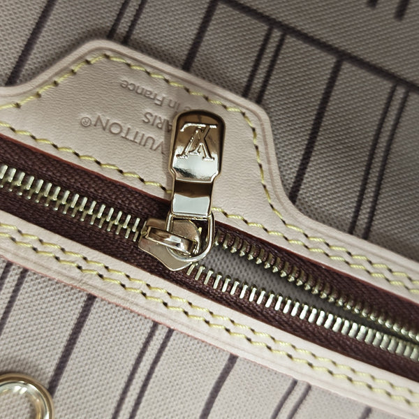 NEVERFULL MM Monogram Coated Canvas Brown