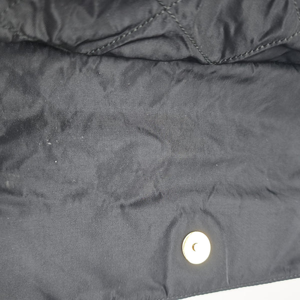Nylon Quilted Nylon Black