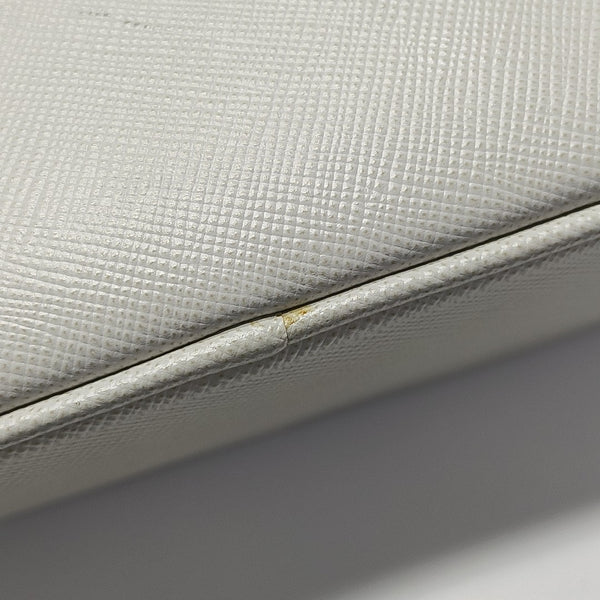 Saffiano Calfskin Shoulder Bag White