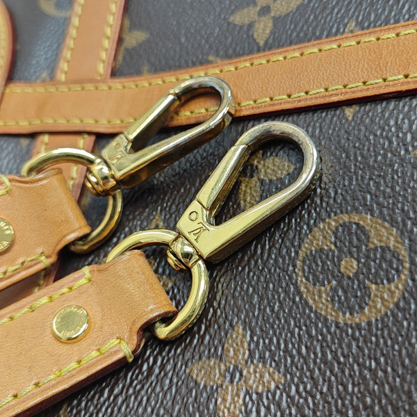 DUFFLE Monogram Coated Canvas Brown