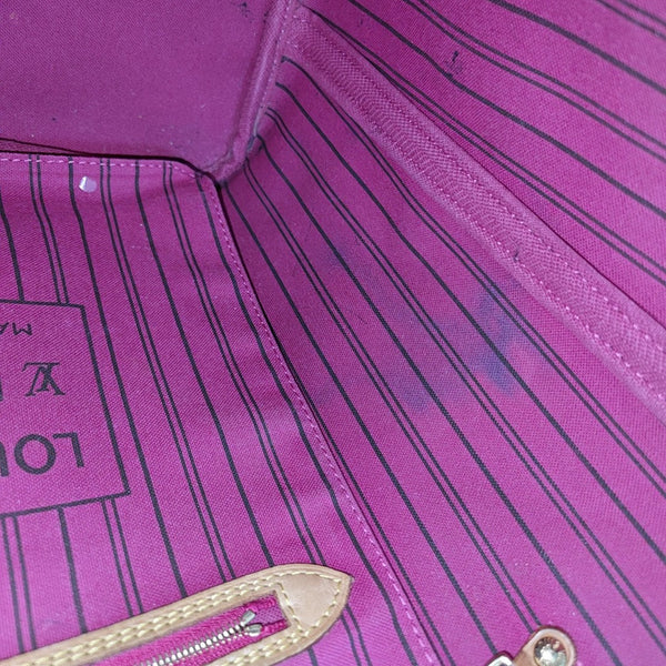 NEVERFULL MM Monogram Coated Canvas Brown