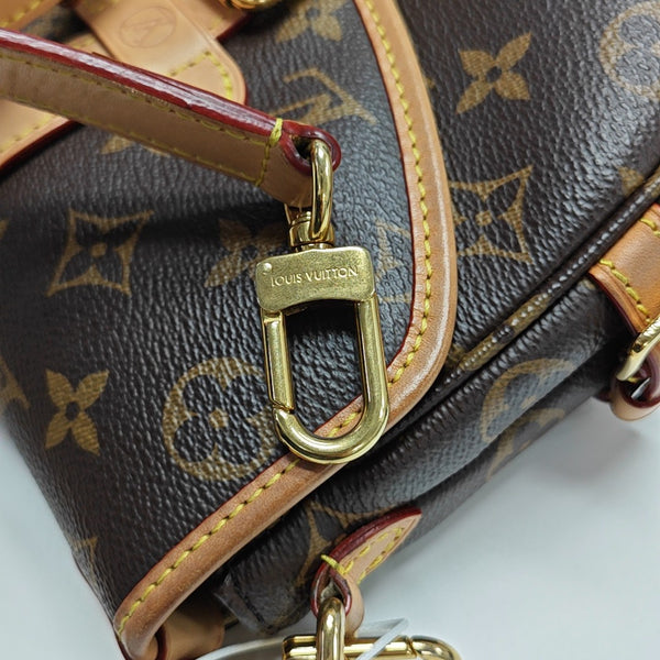 SAUMUR BB Monogram Coated Canvas Brown