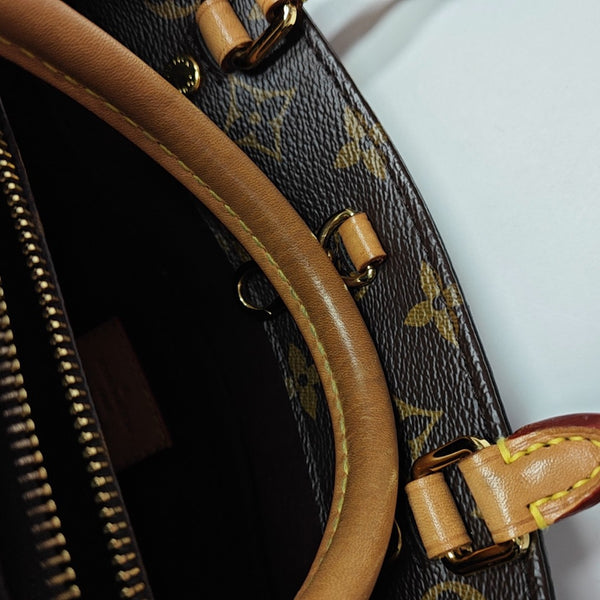 MONTAIGNE Monogram Coated Canvas Brown