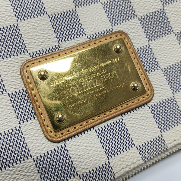 EVA Damier Azur Coated Canvas White