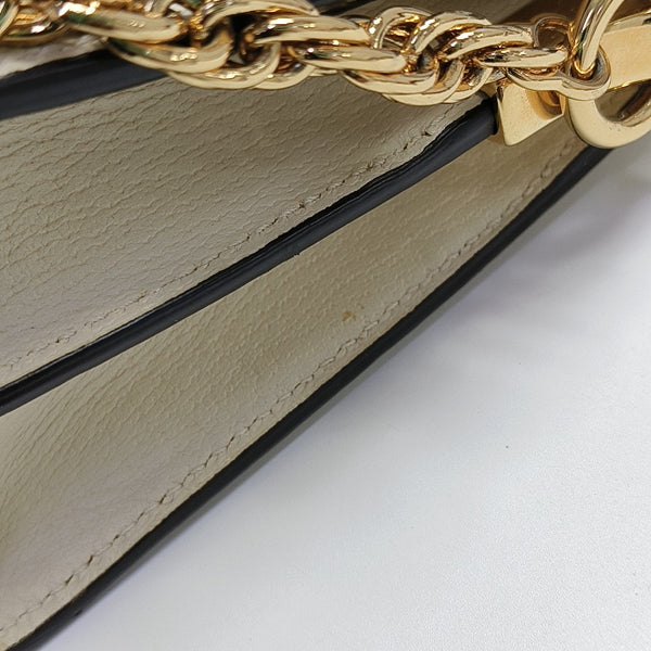 Ophidia Small Calfskin White