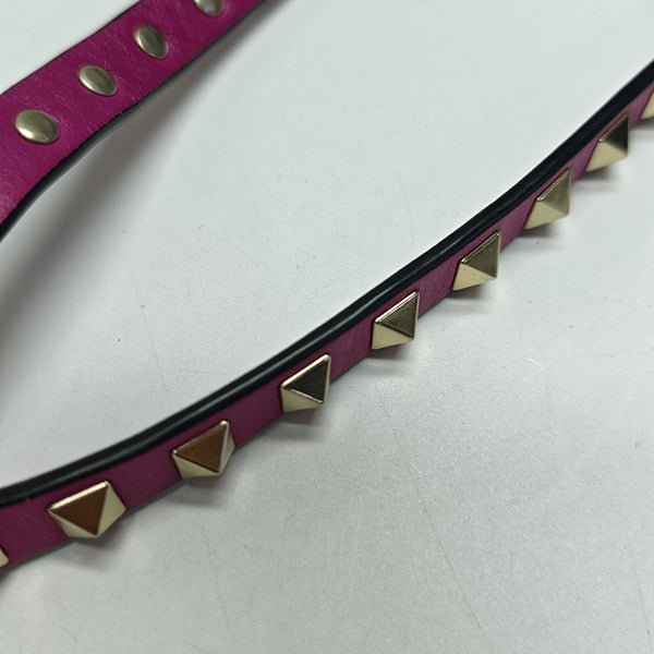 Rockstud Calfskin Purple