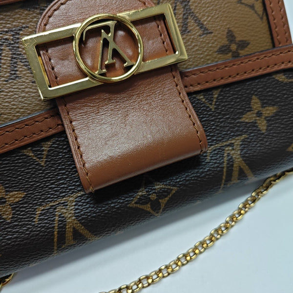DAUPHINE WOC Monogram Coated Canvas Brown