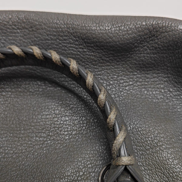 Classic Metallic Edge City Mini Lambskin Gray