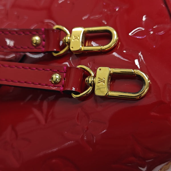 ALMA BB Monogram Patent Leather Red