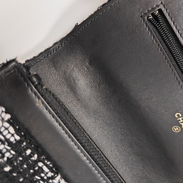 CHANEL 19 Acolchado Lana Multicolor