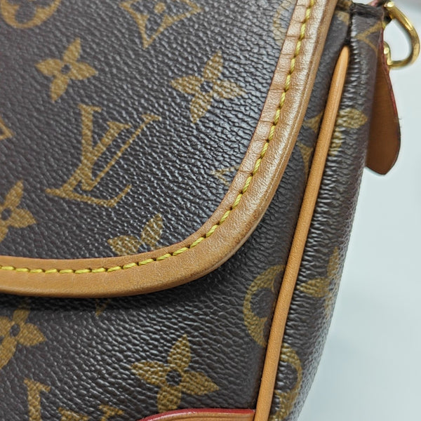 DIANE Monogram Coated Canvas Brown