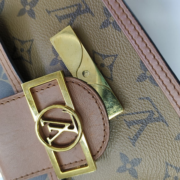 DAUPHINE WOC Monogram Coated Canvas Brown