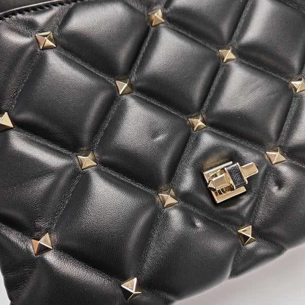 Candystud Quilted Lambskin Black