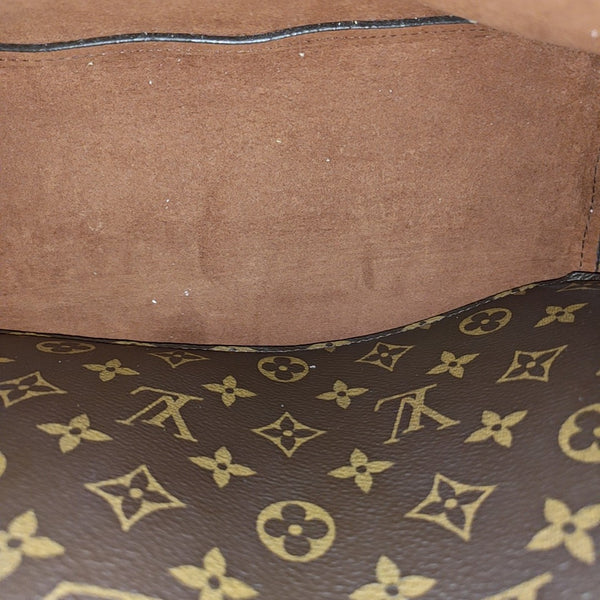 NÉONOÉ MM Monogram Coated Canvas Brown
