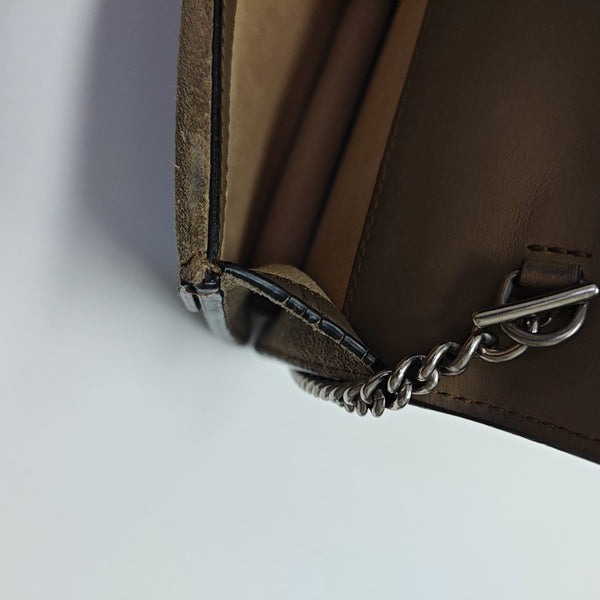 Dionysus Super Mini Monogram Coated Canvas Beige