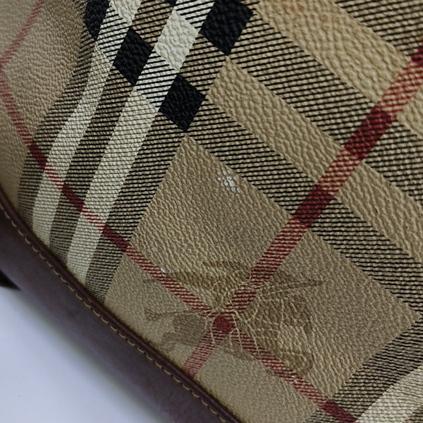 Coated Canvas Bucket Bag Beige