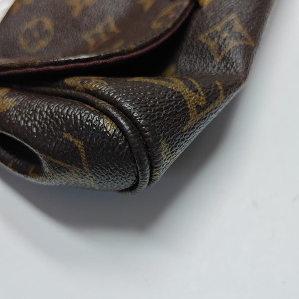 FAVORITE PM Monogram Coated Canvas Brown