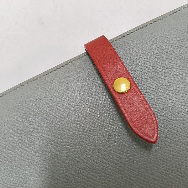 STRAP Large Calfskin Gray Wallet