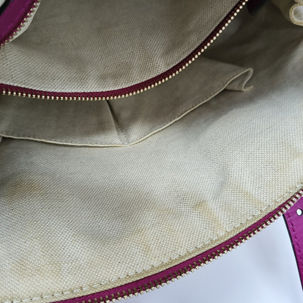 Microguccissima Monogram Calfskin Red