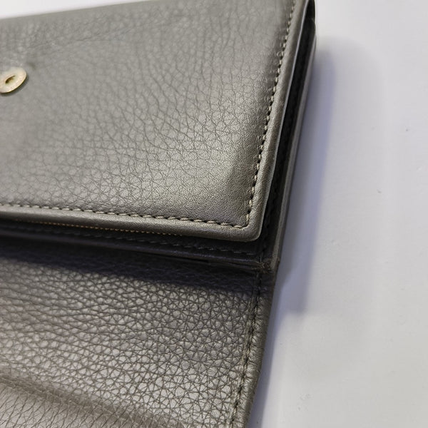 Calfskin Wallet Gray