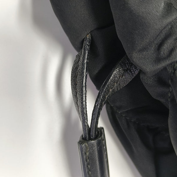 Nylon Top Handle Bag Black