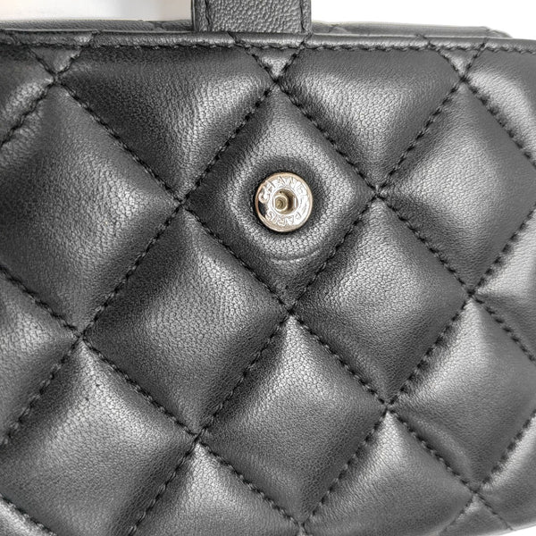 Quilted Lambskin Wallet Black