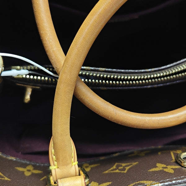MONTAIGNE MM Monogram Coated Canvas Brown