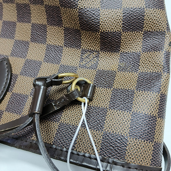 NEVERFULL MM Damier Ebene Coated Canvas Brown