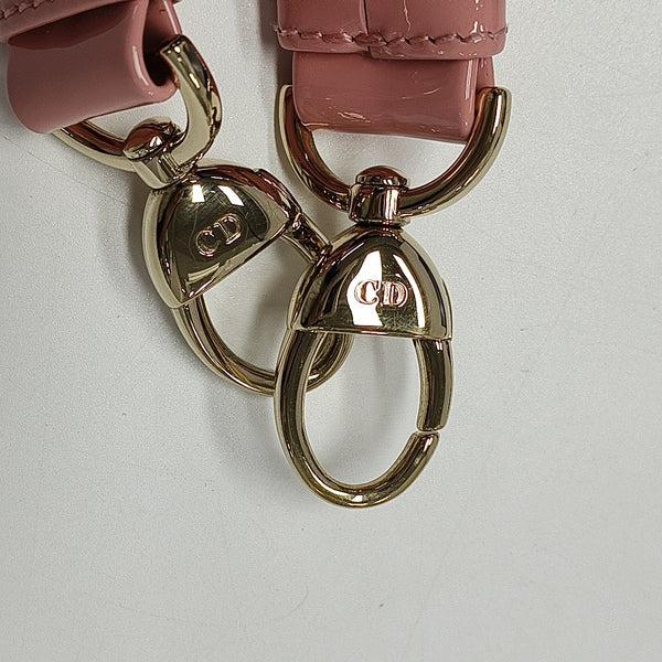 Lady Dior Small Cannage Patent Leather Red