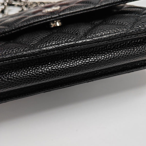 WOC Quilted Grained Calfskin Black