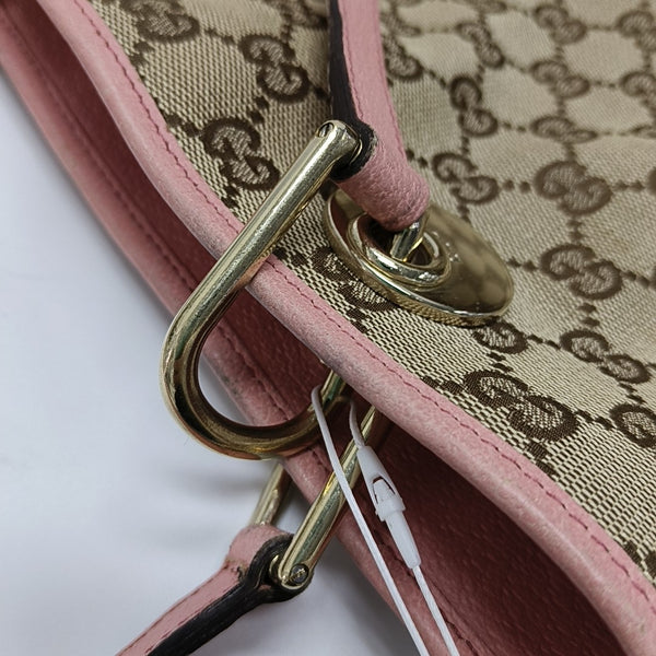 Monogram Canvas Top Handle Bag Beige