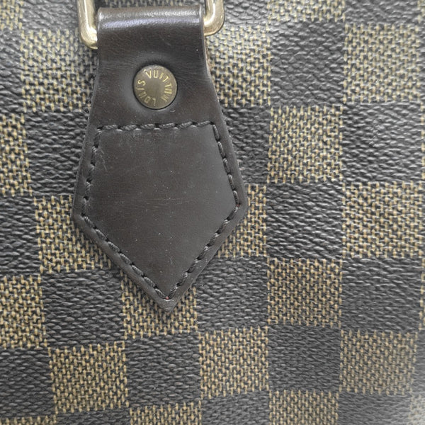 SPEEDY 25 Damier Ebene Coated Canvas Brown