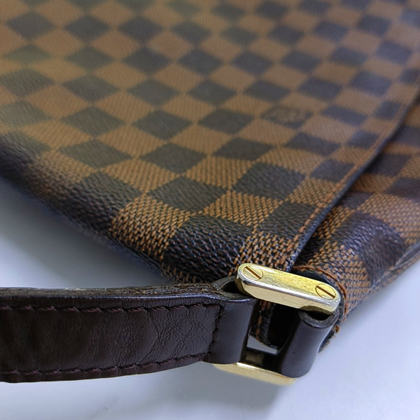 MUSETTE TANGO Damier Ebene Coated Canvas Brown
