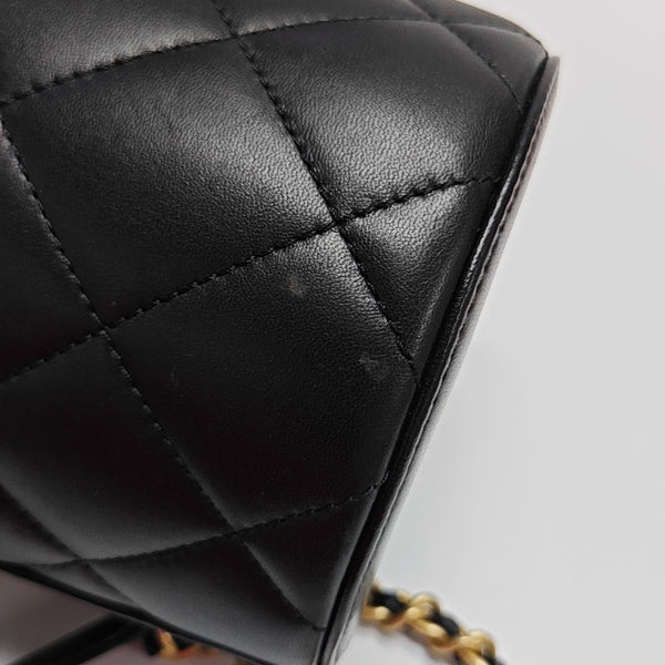 Quilted Lambskin Black