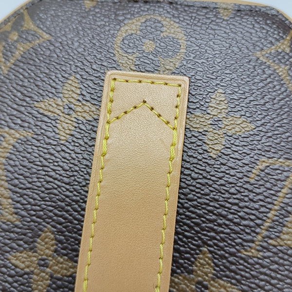 BOITE CHAPEAU Mini Monogram Coated Canvas Brown