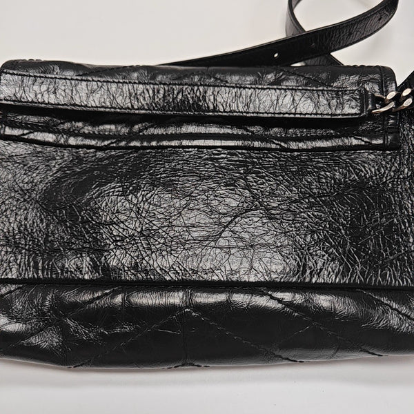 Calfskin Shoulder Bag Black