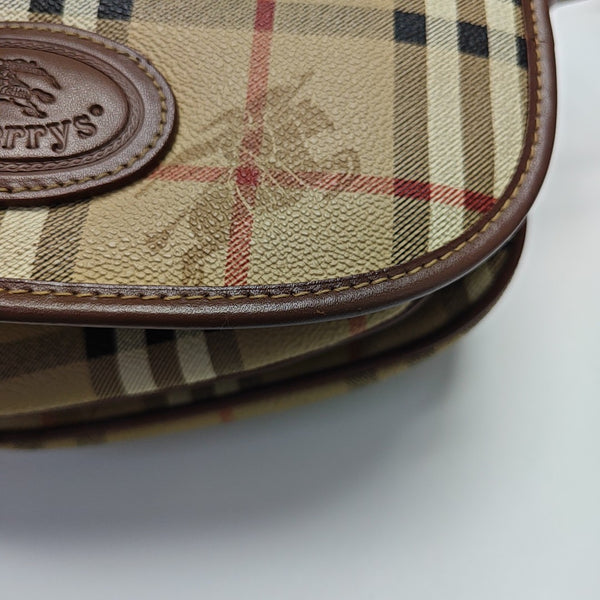 Coated Canvas Shoulder Bag Beige