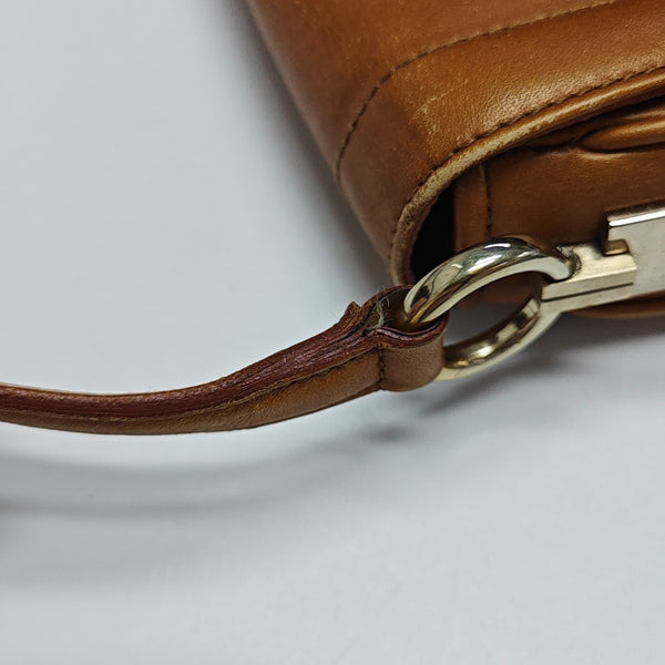 Calfskin Shoulder Bag Brown
