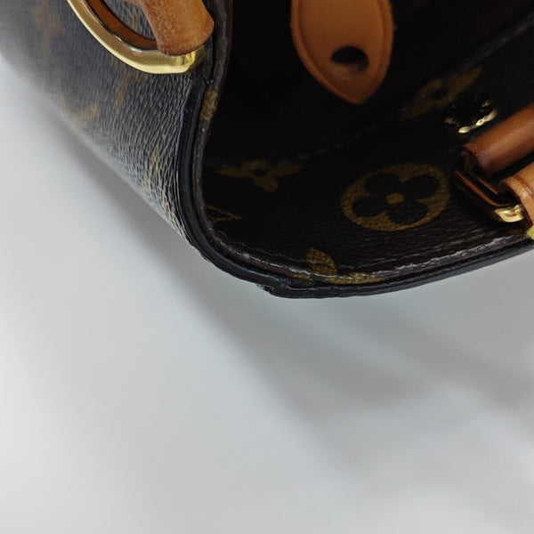 MONTAIGNE Monogram Coated Canvas Brown