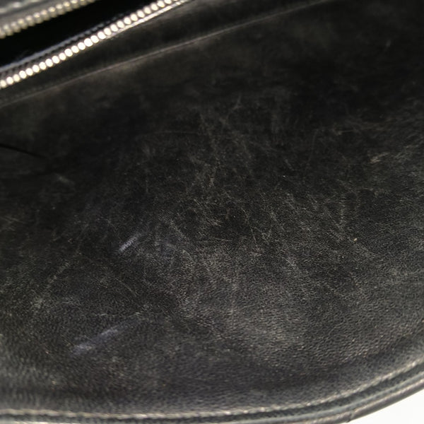 B. Quilted Calfskin Black