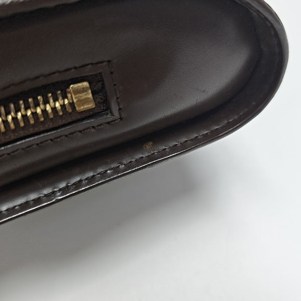 SAINT LOUIS Damier Ebene Coated Canvas Brown