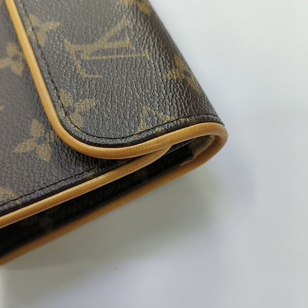 FLORENTINE Monogram Coated Canvas Brown