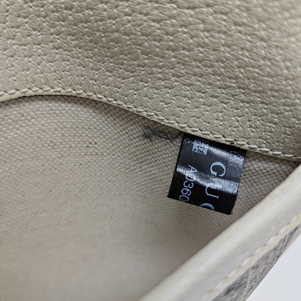 Ophidia Mini Monogram Coated Canvas Beige