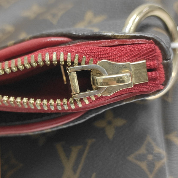 PALLAS MM Monogram Coated Canvas Brown
