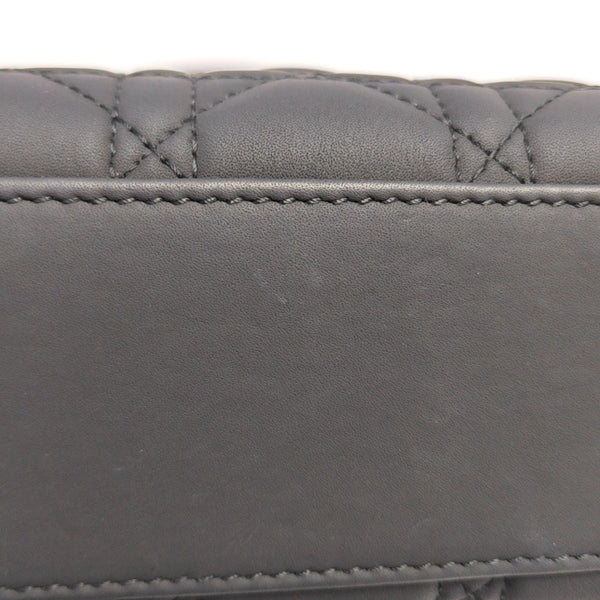 Lady Dior Mini Cannage Calfskin Black