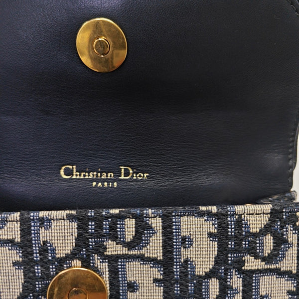 Saddle Mini Oblique Canvas Blue