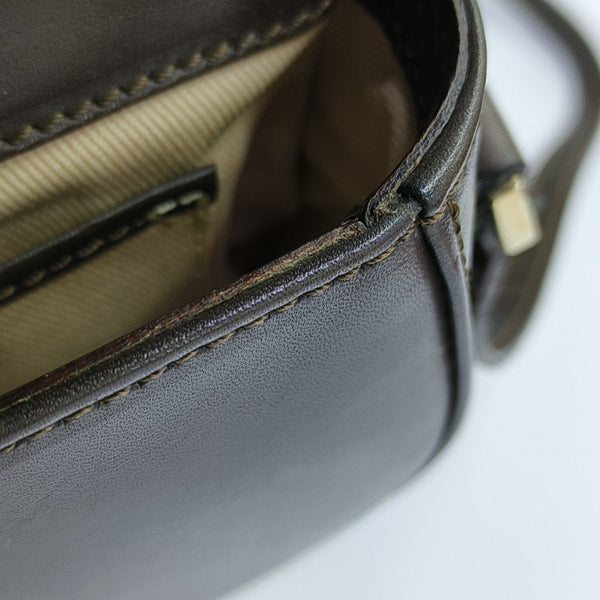 Fabric Shoulder Bag Brown